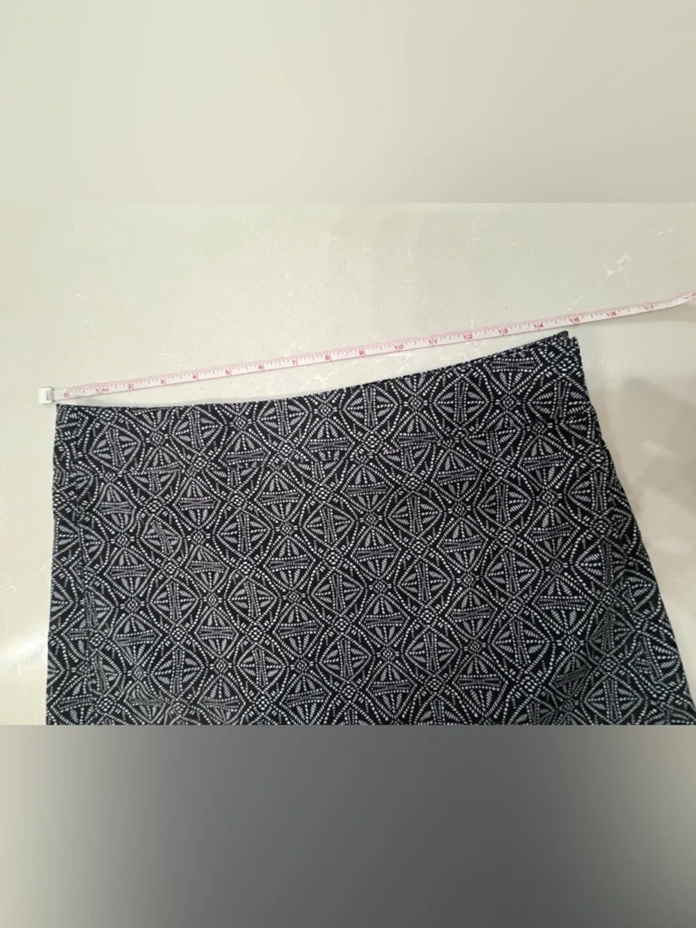 NWT Ripskirt Hawaii Black & White Geo A-Line Wrap Adjustable Skirt, S